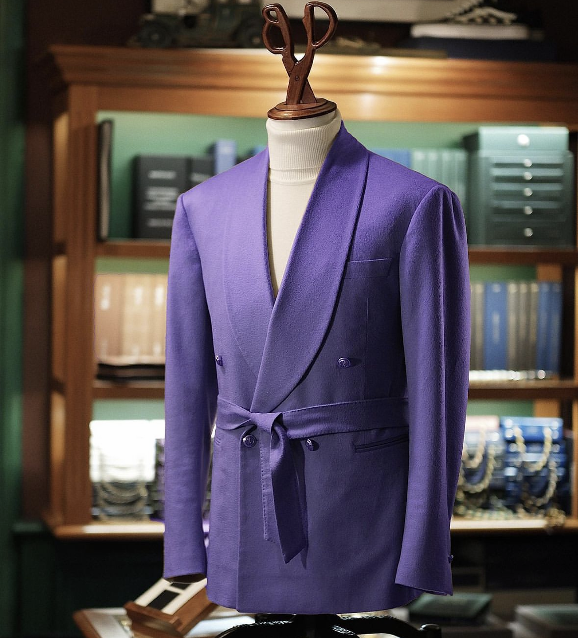 Purple Cashmere Kimono